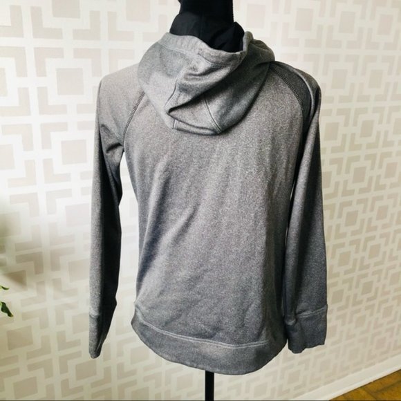 Danskin Now Gray Hooded Long Sleeve Athletic Top S - Picture 3 of 4